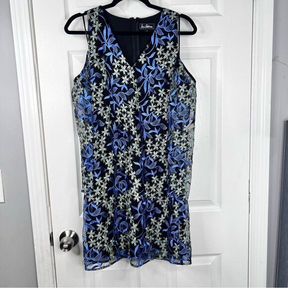 Sz 2 Sam Edelman Cold Shoulder Embroidered Mesh Dress $158 MSRP NWT - Picture 4 of 12